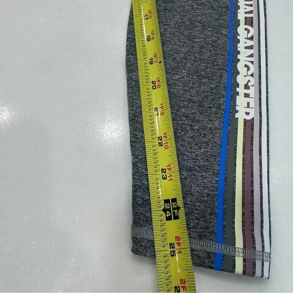 Spiritual Gangster Heather Gray High-Rise Multi Colored Stripes  Leggings Size S - Picture 11 of 13